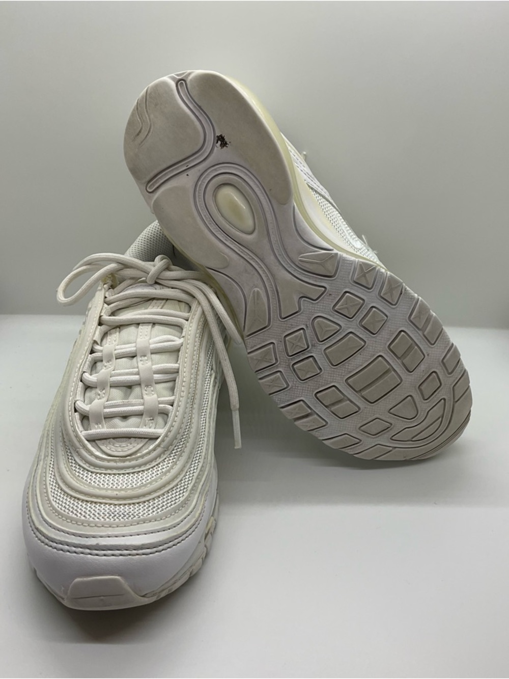 🦊 NIKE AIR MAX 97 Summit White in Womens size 6.5 Sneakers Tennis Shoe Jogging - Picture 6 of 7